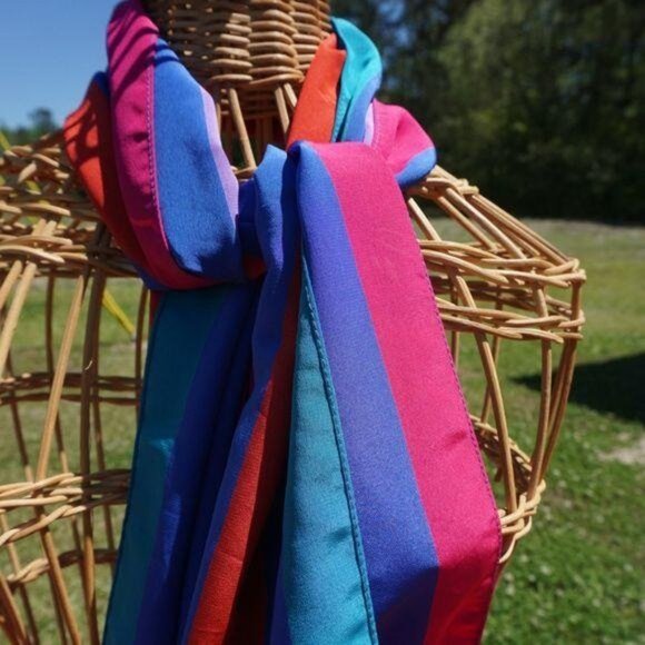 Colorful Striped Scarf - Picture 4 of 6